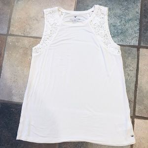 Lace trim tank